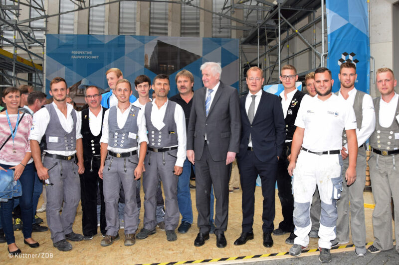 BMI 2018, Sina Scheffler mit dem Nationalteam und dem Bundespräsidenten Herrn Horst Seehofer